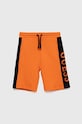 Guess pantaloni scurți din bumbac pentru copii L3RD01.KA6R3.PPYX portocaliu SS23