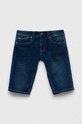 Dětské riflové kraťasy Pepe Jeans PJL BJ Denim riflovina modrá PB800696JS0