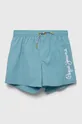 бірюзовий Дитячі шорти для плавання Pepe Jeans Для хлопчиків