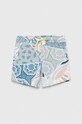Guess szorty bawełniane dziecięce wzorzyste niebieski N3GD00.KA6R3.PPYX