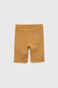 Otroške bombažne kratke hlače Guess rumena
