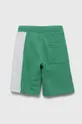 Detské bavlnené šortky United Colors of Benetton zelená