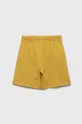 Otroške bombažne kratke hlače Sisley rumena