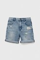 Παιδικό σορτς τζιν Sisley casual μπλε 4YO7Y900G.G.SEASONAL