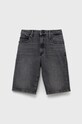 Παιδικό σορτς τζιν Tommy Hilfiger με ελαστάν γκρί KB0KB08130.PPYX
