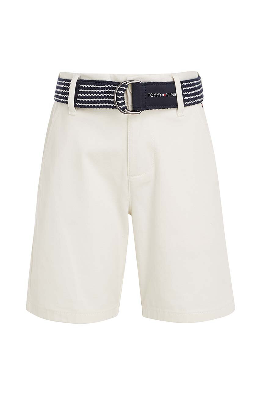 Παιδικό σορτς Tommy Hilfiger KB0KB08127.PPYX λευκό SS23