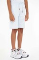 Detské bavlnené šortky Tommy Hilfiger bavlna modrá KB0KB08361.PPYX