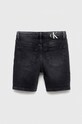 Детски дънков къс панталон Calvin Klein Jeans IB0IB01620.PPYX черен SS23