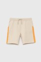 Dětské kraťasy Calvin Klein Jeans IB0IB01615.PPYX béžová SS23
