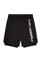 Karl Lagerfeld pantaloni scurti copii Z24150.116.152 negru SS23