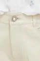 béžová Kožené krátke nohavice Custommade Nava