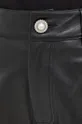 чорний Шкіряні шорти Custommade Nava