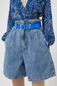 Karl Lagerfeld Jeans pantaloni scurti jeans albastru 231J1102