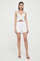 Guess pantaloni scurti W3GD96.WFCO0 alb SS23