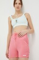 Guess pantaloni scurti V3GD14.MC04A roz SS23
