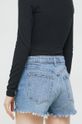 Odzież Abercrombie & Fitch szorty jeansowe KI149.3007.278 niebieski