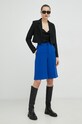 Red Valentino pantaloni scurti 2R3RDA545LB albastru SS23