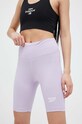 Reebok szorty Reebok Identity z elastanem fioletowy IC1264