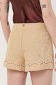 Odzież Twinset szorty lniane 231TT2382 beżowy