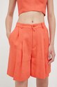 Drykorn pantaloni scurti din in portocaliu 80715.126065.4302