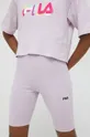 vijolična Kratke hlače Fila Ženski