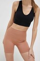 Roxy pantaloni scurți de yoga Chill Out tricotaj maro ERJNS03441