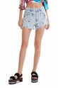 Desigual pantaloni scurti jeans jeans albastru 23SWDD04