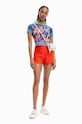 Къс панталон Desigual трикотаж червен 23SWPW04