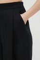 United Colors of Benetton spodnie lniane czarny 4AGHDF016.100