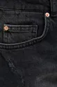 czarny United Colors of Benetton szorty jeansowe bawełniane