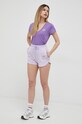 Pinko szorty bawełniane 100689.A0KN fioletowy SS23