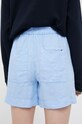 Odzież Tommy Hilfiger szorty lniane WW0WW37768.PPYX niebieski