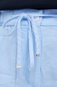 Tommy Hilfiger szorty lniane niebieski WW0WW37768.PPYX