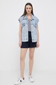 Tommy Hilfiger vászon rövidnadrág WW0WW37768.PPYX sötétkék SS23