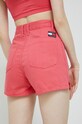 Odzież Tommy Jeans szorty jeansowe DW0DW15607.PPYX różowy