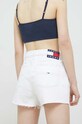 Odzież Tommy Jeans szorty jeansowe DW0DW15611.PPYX biały