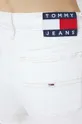 fehér Tommy Jeans farmer rövidnadrág
