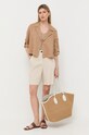 Plátěné kraťasy Marella 2331410532200 béžová SS23