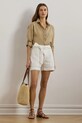 Îmbrăcăminte Lauren Ralph pantaloni scurți din in 200862093 alb