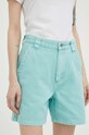 Deus Ex Machina szorty jeansowe turkusowy DLP233875