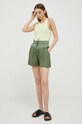Λινό σορτς Deha D83585.75607 πράσινο SS23