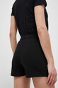Дрехи Памучен къс панталон Hummel hmlLEGACY WOMAN SHORTS 219478 черен
