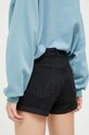 Îmbrăcăminte Hollister Co. pantaloni scurti jeans CURVY JEANS KI349.3202.975. negru