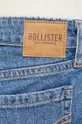 tmavomodrá Rifľové krátke nohavice Hollister Co.
