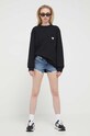 Hollister Co. pantaloni scurti jeans CURVY JEANS KI349.3224.276. albastru SS23