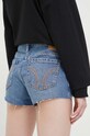 Îmbrăcăminte Hollister Co. pantaloni scurti jeans CURVY JEANS KI349.3224.276. albastru