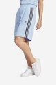 adidas Originals szorty bawełniane gładkie fioletowy IC5449