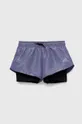 фиолетовой Детские шорты adidas G D WV SHO 2IN Для девочек