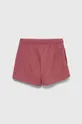 Дитячі бавовняні шорти adidas G L KN SHO рожевий