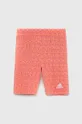 oranžna Otroške kratke hlače adidas G BLUV2 BKRTIG Dekliški